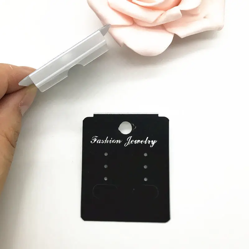 Quake Paper Card for Hoop Stud Dangle Drop Earring Earrings Jewelry Holder Hanging Display Packing Card Custom logo Is Available