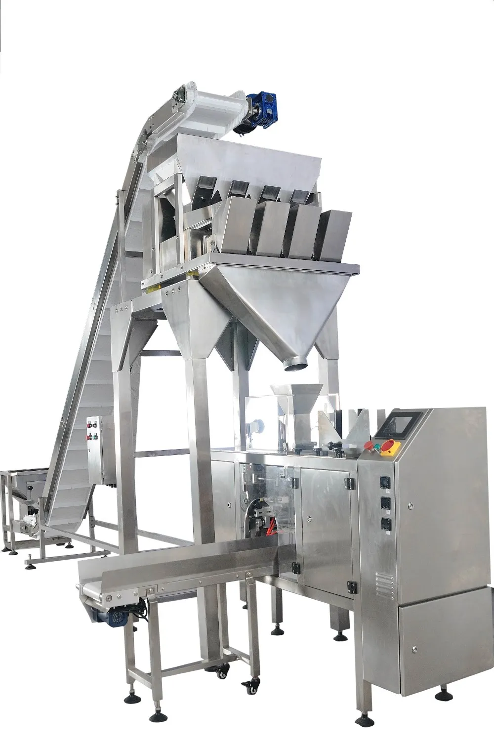 4 head linear weigher nuts packing machine powder grain filling machine