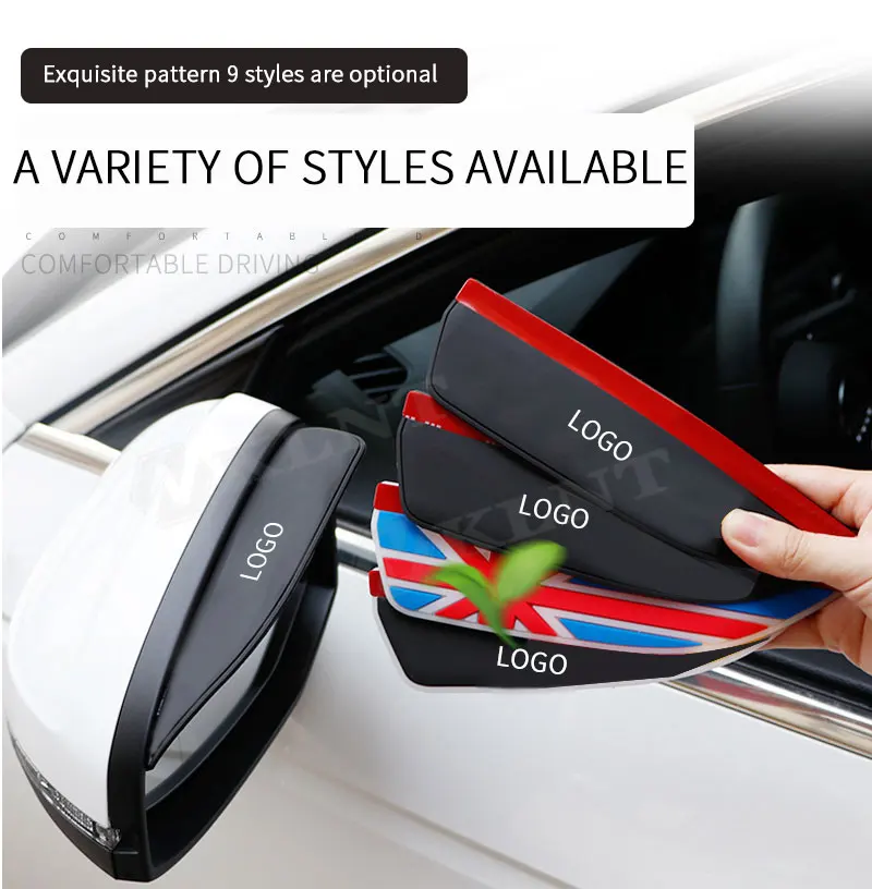 Car Side Mirror Rain Protector Rear View Side Mirror Rain Board Eyebrow