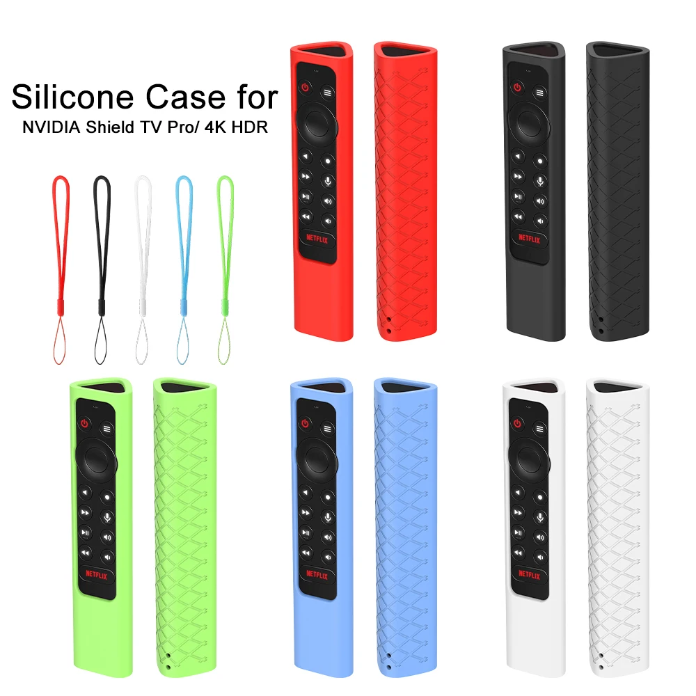 Home TV Non-slip Silicone Soft Remote Control Cover Case Use for NVIDIA Shield TV Pro/4K HDR