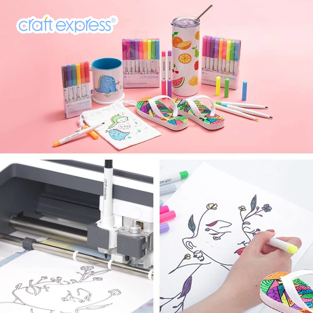 Craft Express  18-Pack Assorted Joy Sublimation Markers