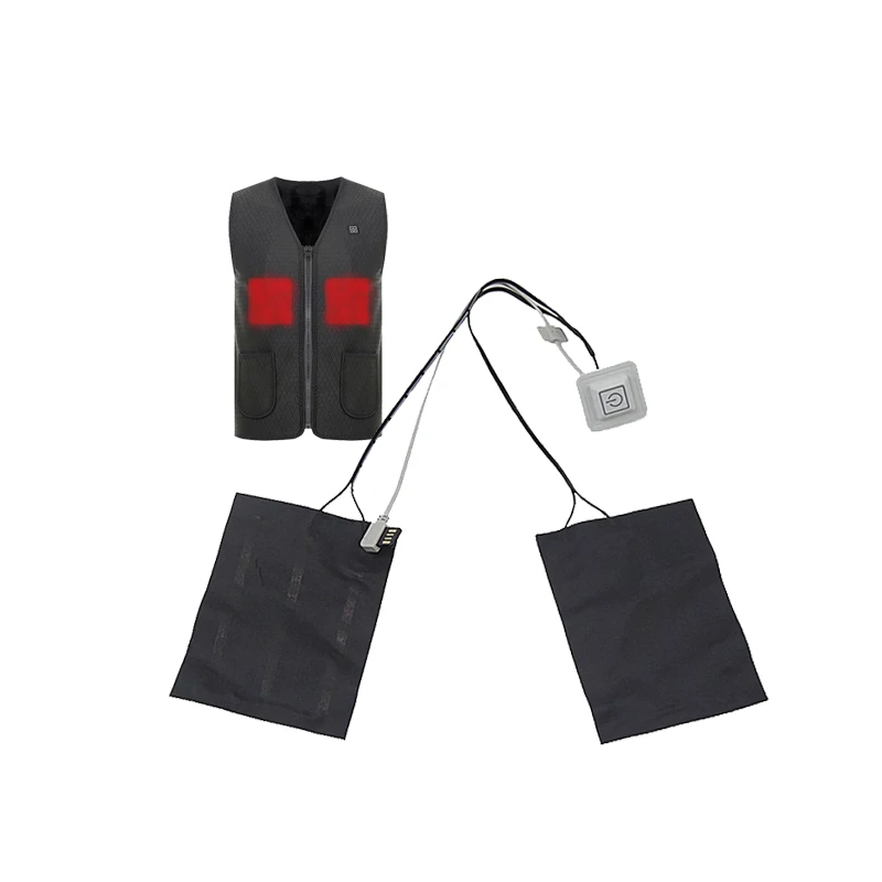 Factory Custom Flexible Heating element Washable Wear-resistant  Heating Sheet for Jacket and Vest