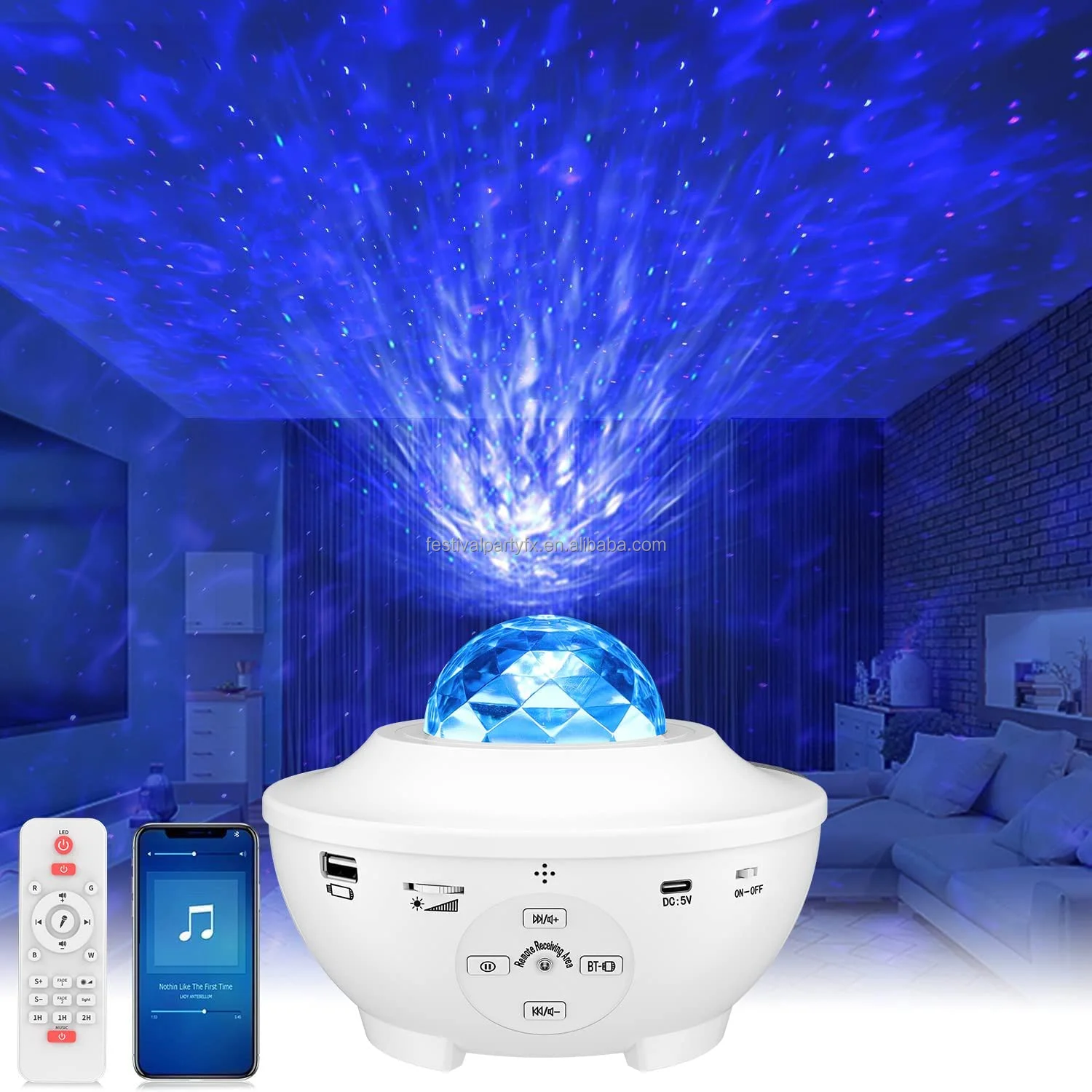 Factory Hot Sale Starlight 3 In 1 Starry Night Light Speaker Remote