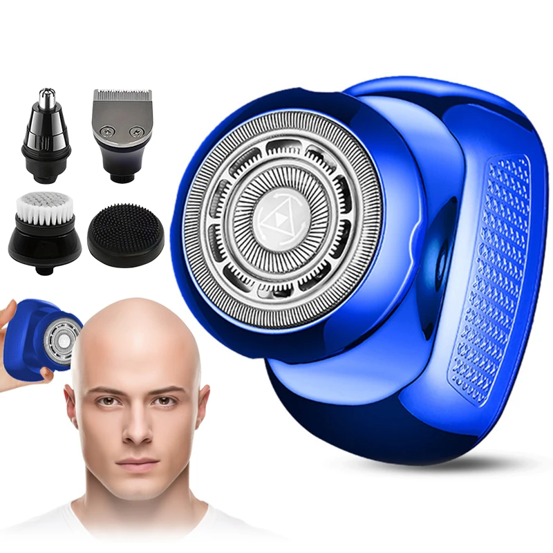 Portable USB Powered Rechargeable Rotary Electric Shaver Custom Trimmer Single Blade Razor Popular for Men's Face Household