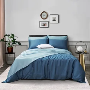 Luxury Solid Color Silk Duvet Cover Bedsheets Kids Tencel 60S Bedding Sets Custom Plain Bed Sheet Lyocell