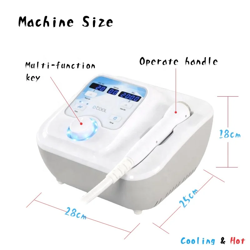 Drop Shipping ! Portable 3 in 1 Electroporation Skin Cool Machine Skin Tightening Facial Machine Open & Close Pores