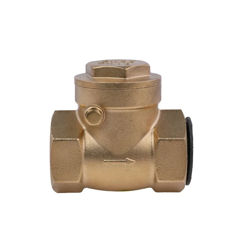 1 1/2 Inch Brass Swing Check Valve Manual Disc Screwed Non-Return One Way for Water Gas Oil manufacture