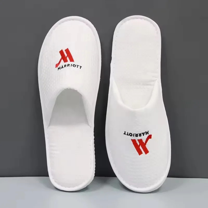 Wholesale Ranbay Custom High-end Hotel Slippers Dense Velvet Upper Coral Velvet Lining Non-slip Soles Custom Logo 5000pcs MOQ