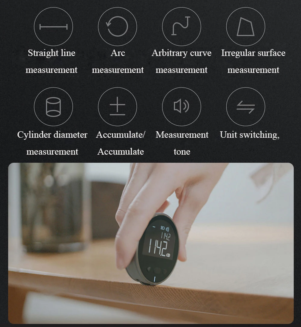 Hot Selling Mini Electronic Ruler Tape Multifunctional Electric Ruler