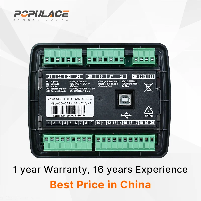 Auto Start Generator Controller Modules Dse 4520 Mkii Deep Sea 4520 4520 Deepsea Controlador Dse 4520 Controller  Dse 4520