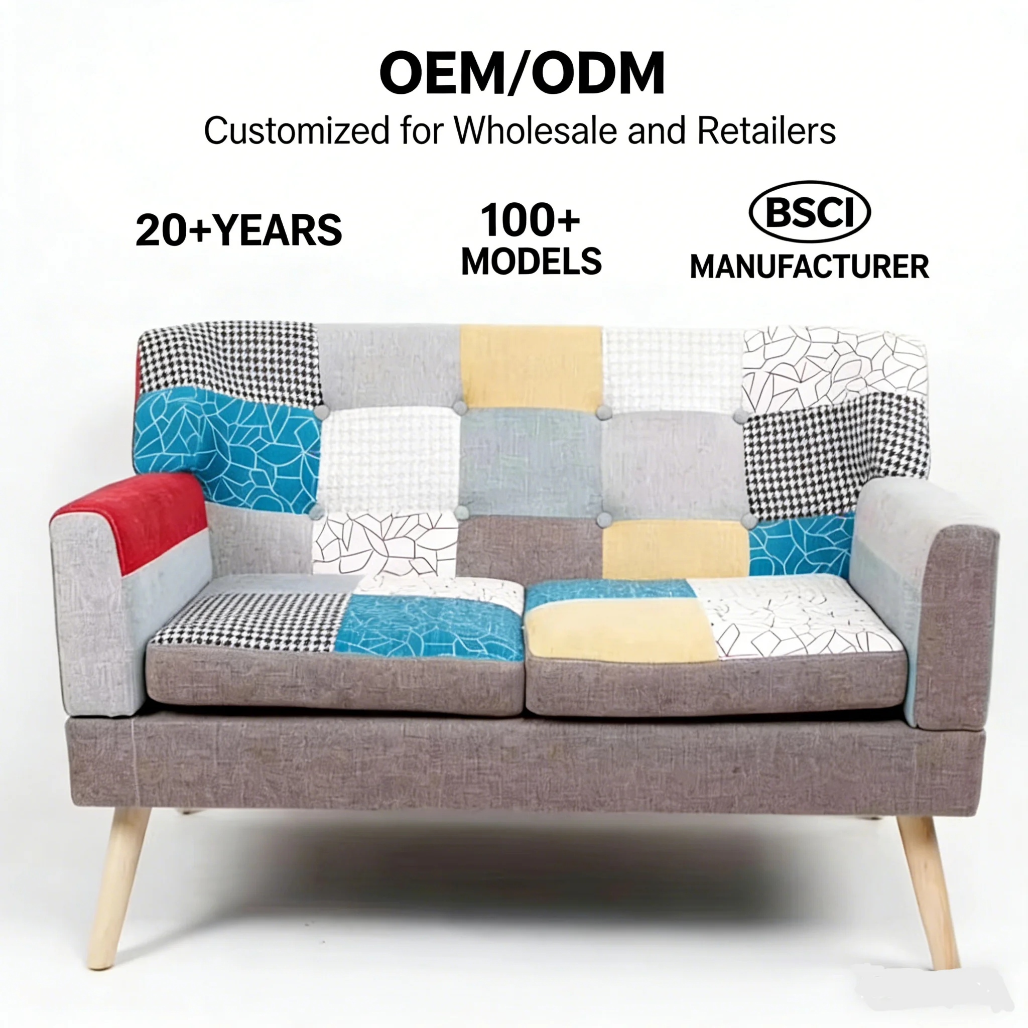 Mid for Century Modern Green Velvet 2-Seater Sofa Retro Style Home Office Loveseat Wooden Legs Elegant Small Spaces Living Room