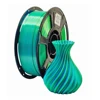 silk sky blue green