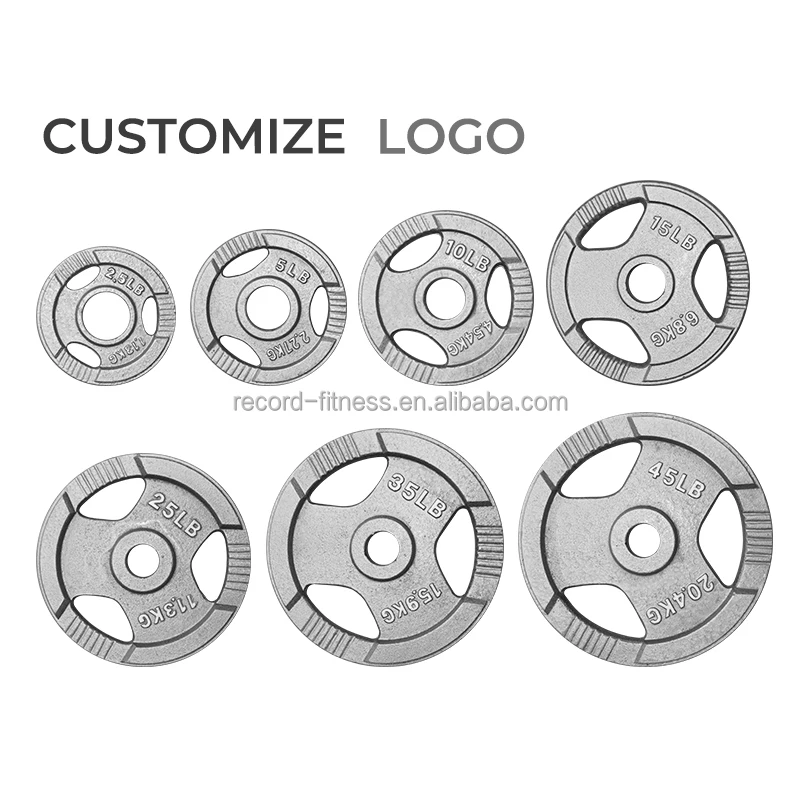 Proesce 1.25kg 25kg Custom Powerlifting Free Weights Competition Tri