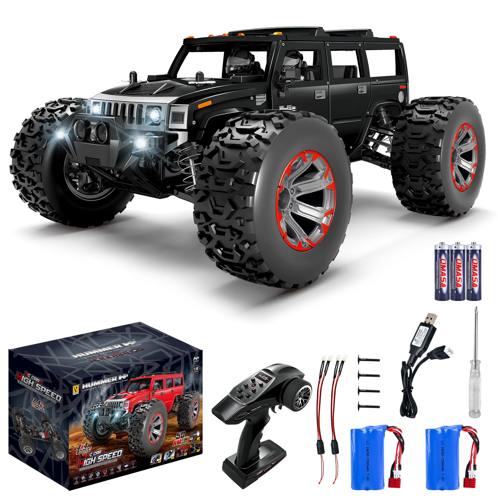 1:10 Scale RC Truck High Speed 50km/h Hobby Car for Adults