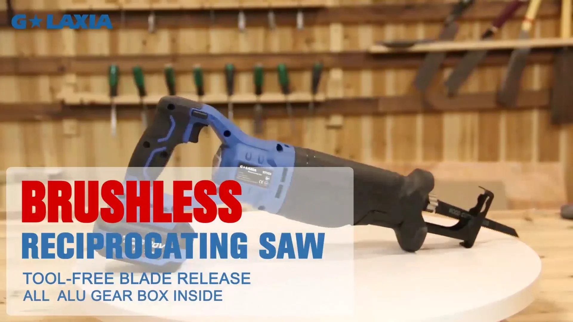 Galaxai Professional 28mm 20v Cordless Reciprocating Saw Easy Blade