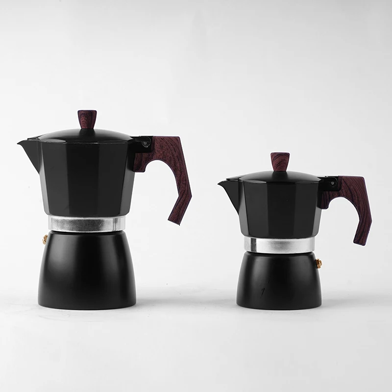 Factory Price Induction Stovetop  High Quality 1/2/3/6/9/12cups Aluminum Moka Pot Espresso Coffee Maker