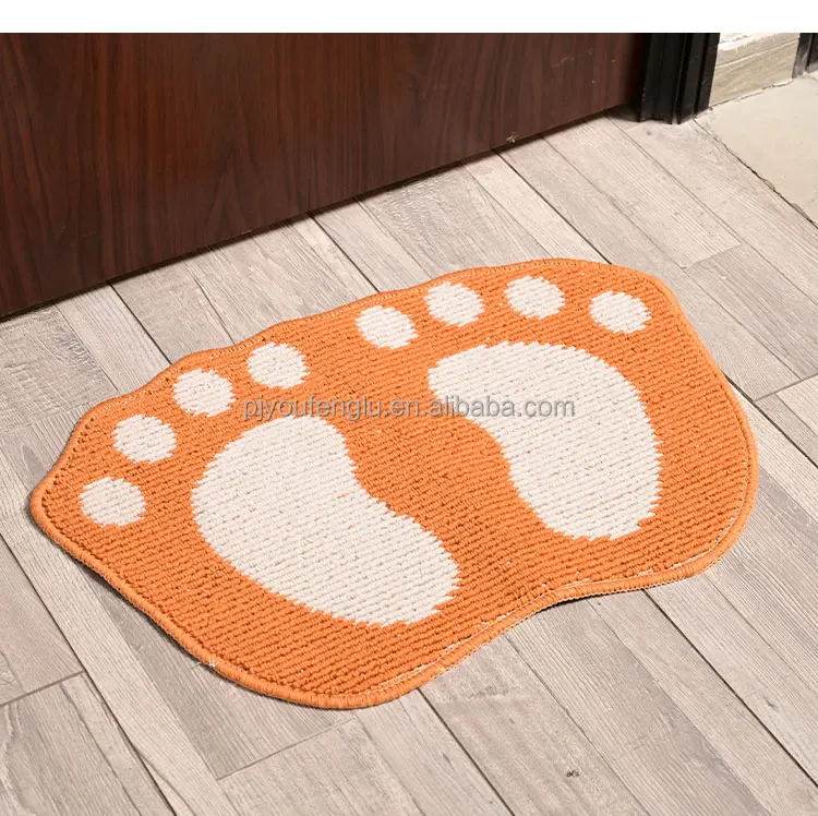  New Product Bathroom Custom anti-slip Bathmat TPR Backing Floor Mats super absorbent microfiber bath mats rugs wholesalers factory