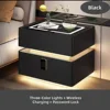 Black_Wireless Charge + LED+Keypad Lock