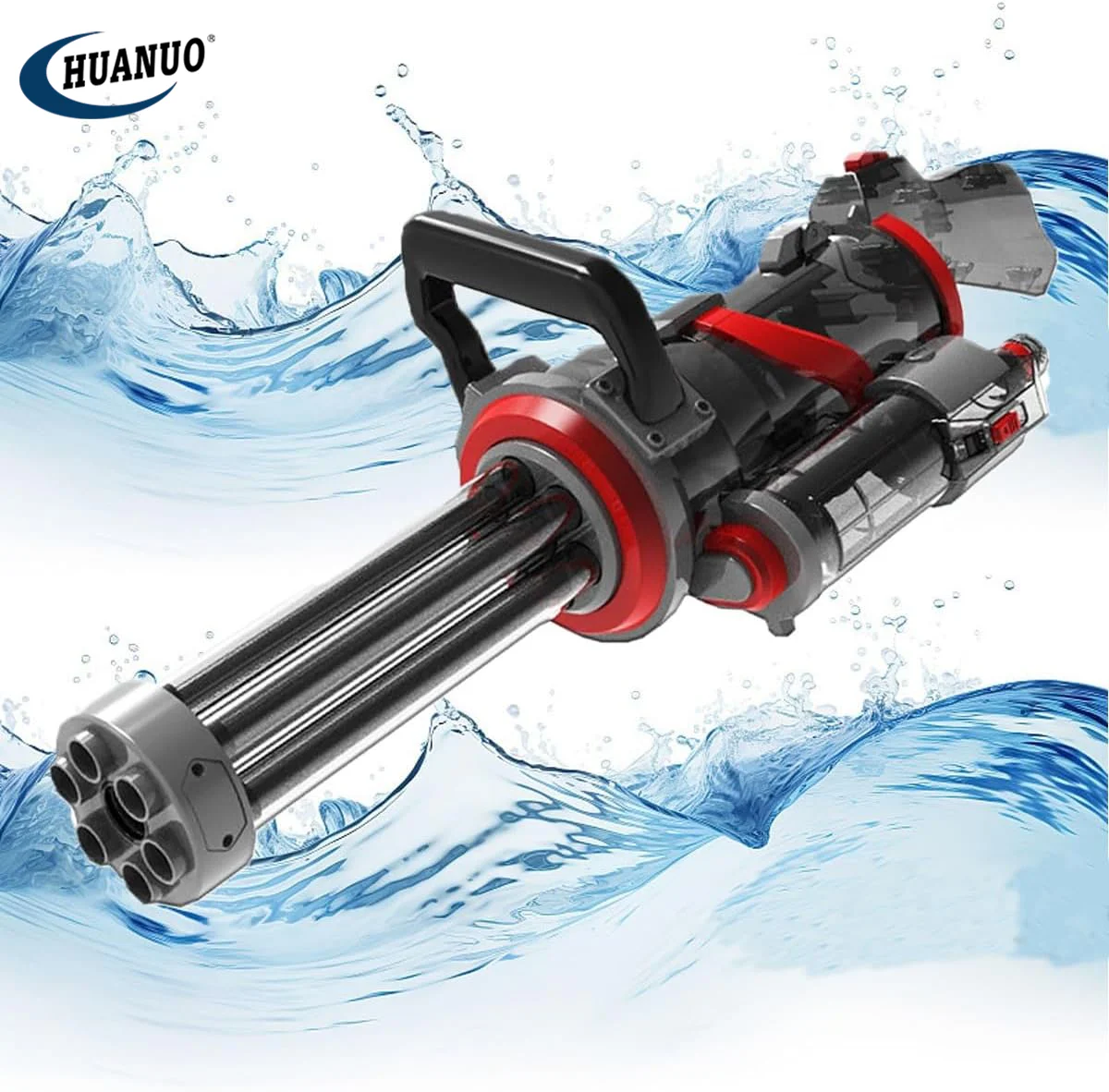 Jouets de pistolet à eau à pression pour enfants avec sac à dos de stockage d'eau Pistolet à eau Gatling électrique automatique