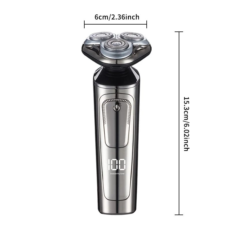 Hot Selling Triple Blade Car USB Rechargeable Electric Shaver Low Noise Waterproof for Men for Household RV Hotel Grooming factory