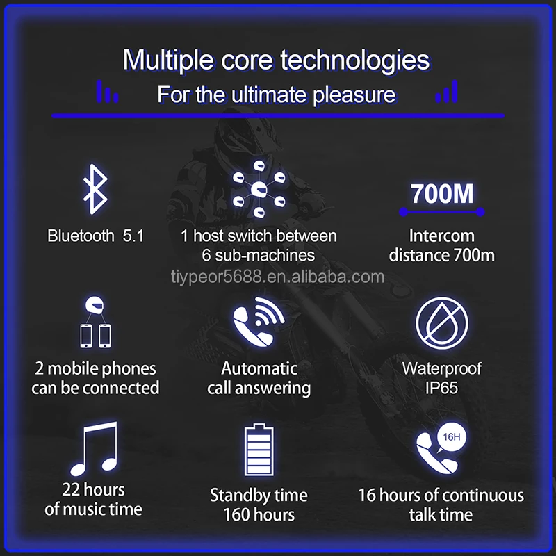 product tiypeor ejeas v7 2 way bluetooth 51 helmet intercomsystemforsports motorcycle accessories intercom motorcycle-3