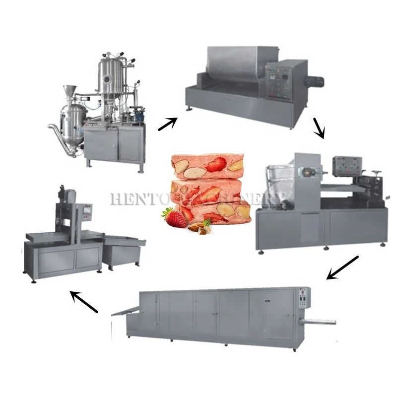 High Performance Nougat Cooking Mixer Machine / Nougat Bars Machinery / Peanut Nougat Making Machine