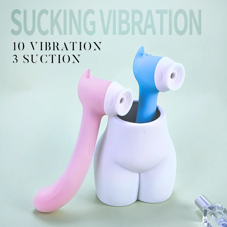 Rechargeable G Spot Suction Masturbation Female Vibrator Silicone