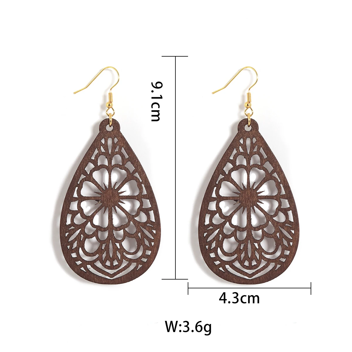 ralagan ララガン colomn wood earrings brown ralagan ララガン colomn wood earrings brown