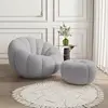 Gray lamb velvet pedal-rotatable