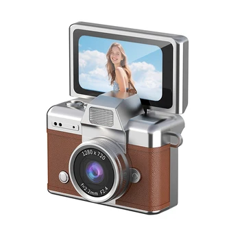 LK-027 Thumb Camera - Flip Screen Mini Camera - Student's Digital Vintage CCD High-Definition Portable Camera detail image