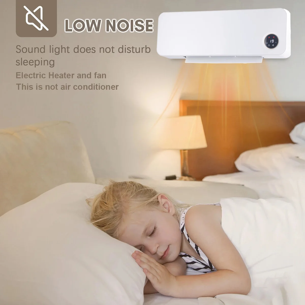 Electric Fan, Portable, PTC, Wall - detail 12