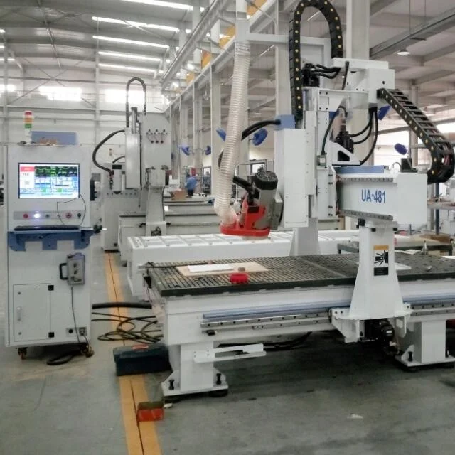 Quick 4 Axis Spindle Rotary Machine ATC CNC Router UA481-4D 4*8ft Woodworking Machinery Router