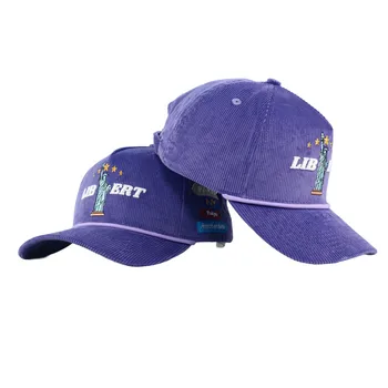 Tcap China Custom Dad Hats With Embroidery and Corduroy Hat