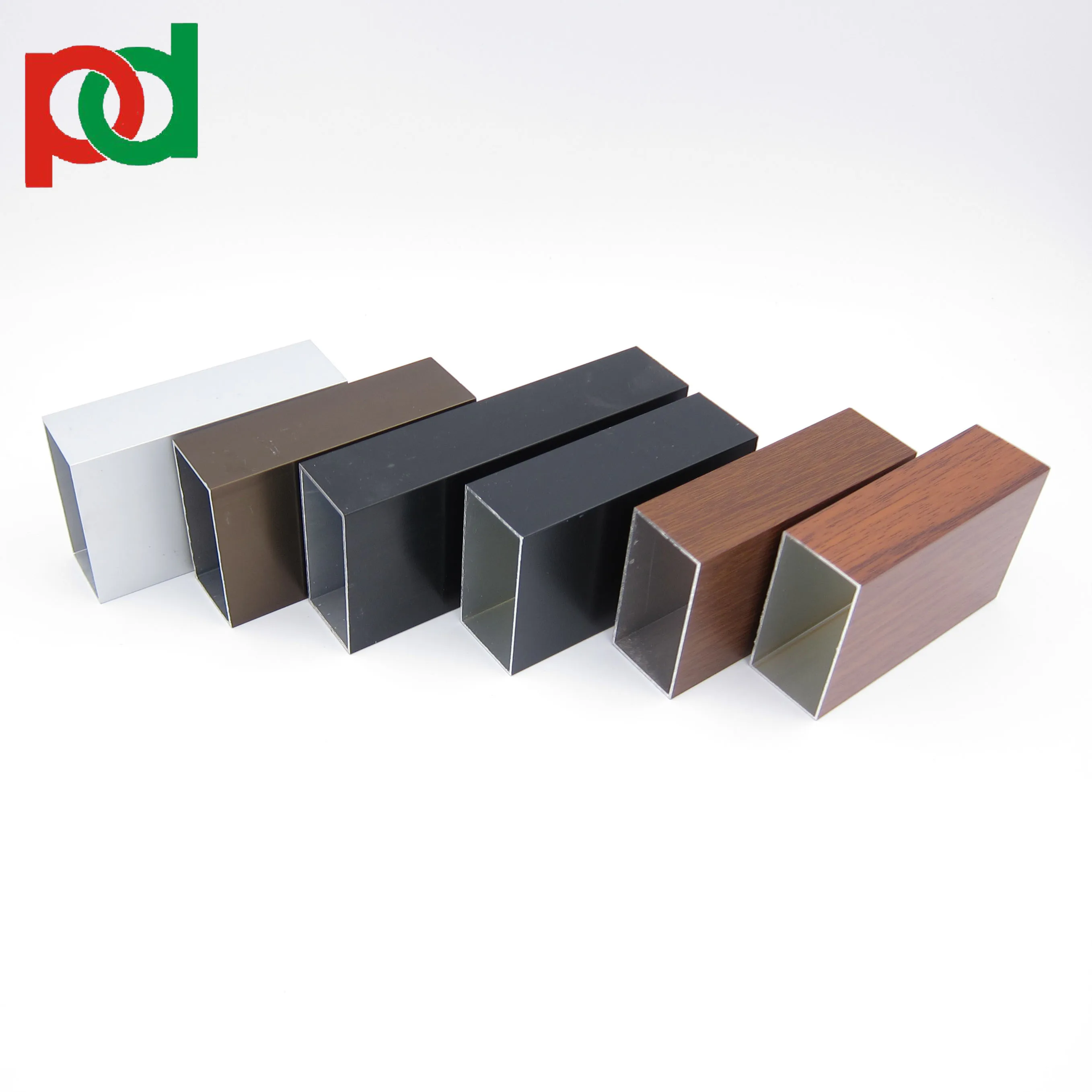 Tubos Perfiles De Aluminio Color Tacto Madera