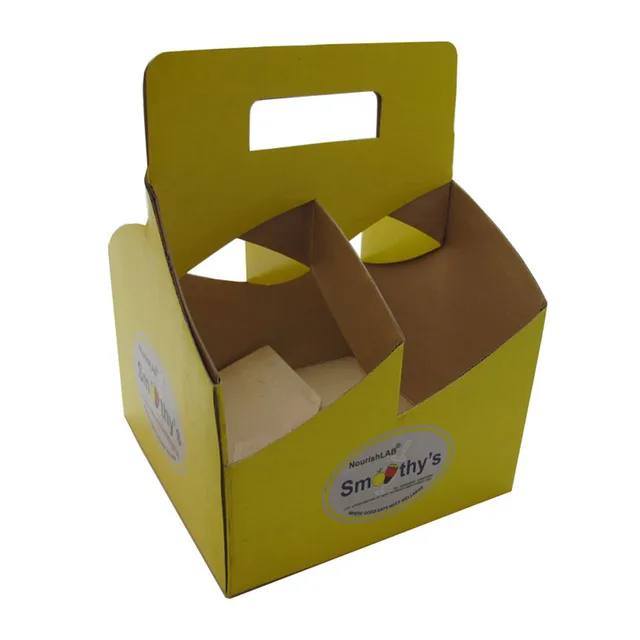 Wholesale Corrugated Carrier 4 To 6 Pack Mix-match Craft Carton Box Beer Bottle Packaging Carton