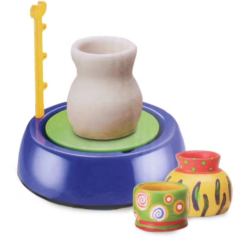 kids pottery wheel diy craft toy