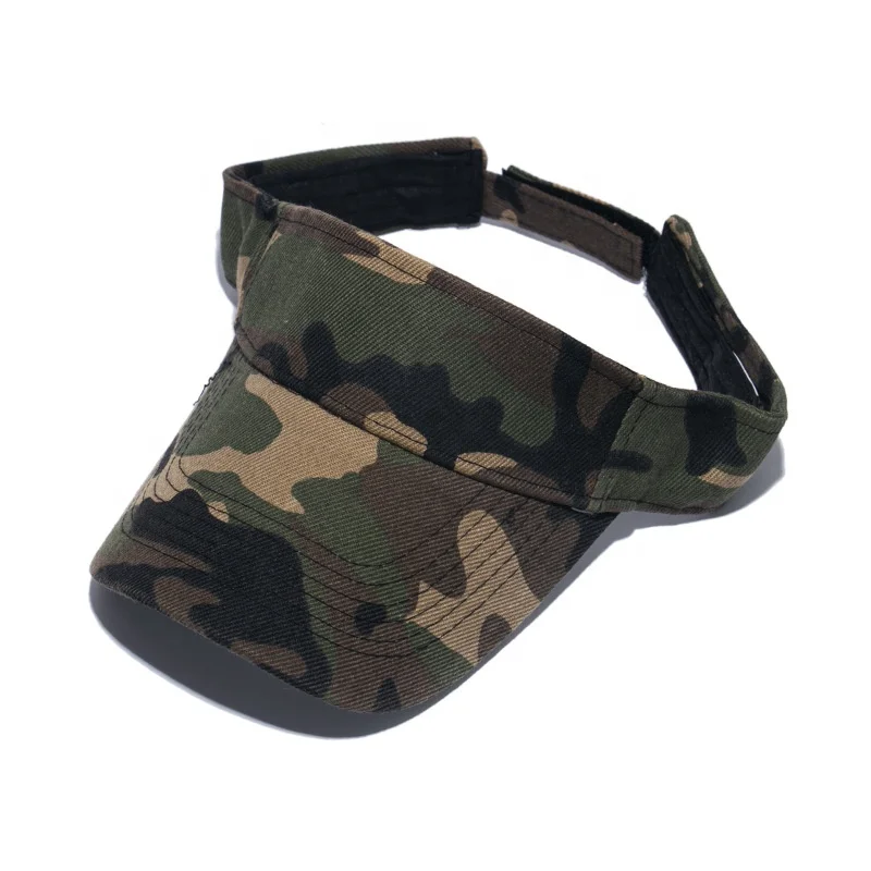 Camouflage Pattern Washed Outdoor Sun Visor 