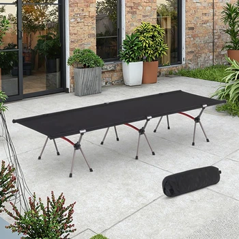 Folding Camping Cot with Storage Bag for Adults Portable and Lightweight Sleeping Bed for Outdoor Traveling Hiking