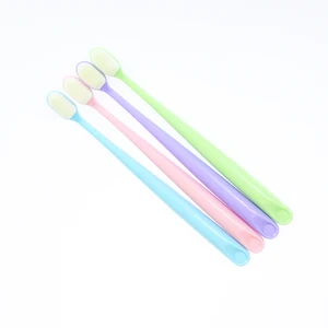 Reusable Household Pure Color Modern Nano Silicone Bristle Toothbrush Gentle Oral Dental Clean New Life