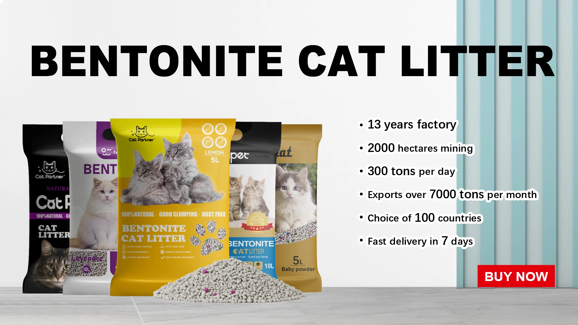 Bsci Bentonite Cat Litter Factory 4kg 10kg 20kg Strong Agglomeration