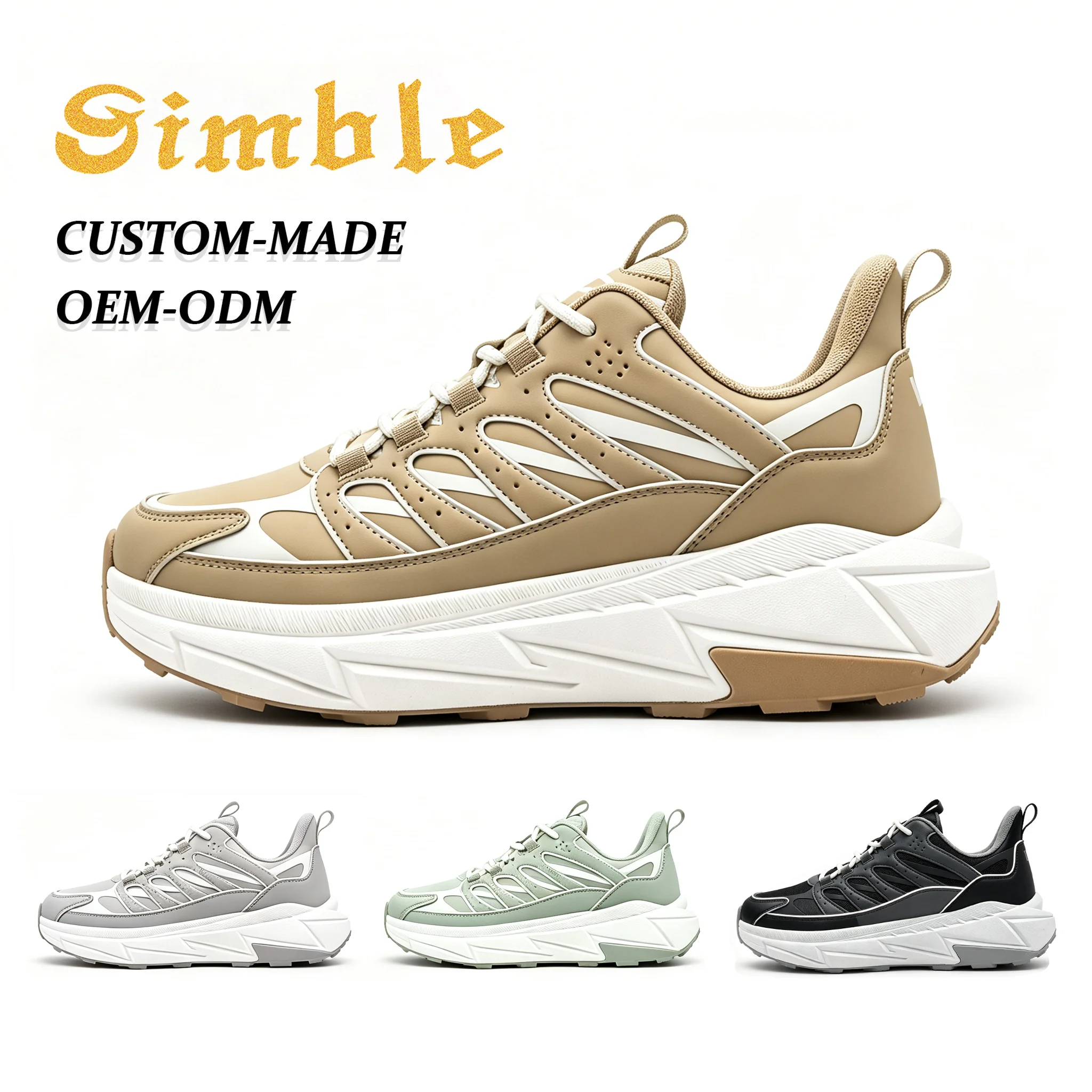 Various Height Increasing Casual Shoes Men's Sneakers Designer Custom Non-slip Rubber Unisex Casual Sports Shoes