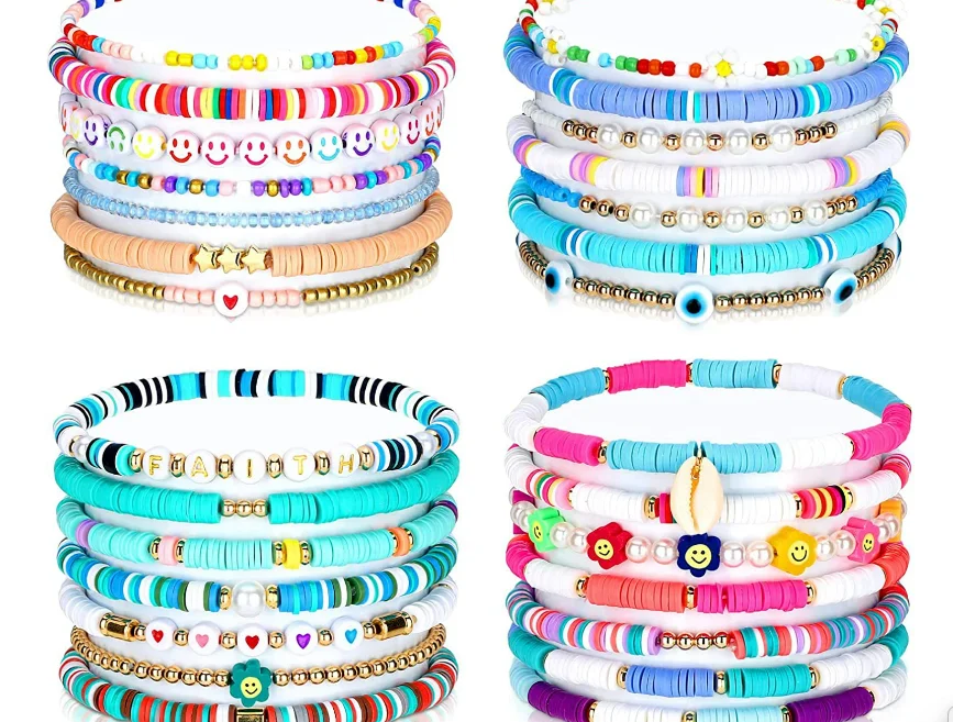 Bracciale con perline colorate Braccialetti
