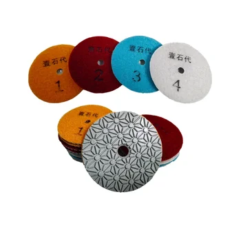 Stone four step polishing disc Suitable for quartz stone, marble, granite, artificial stone Water grinding disc