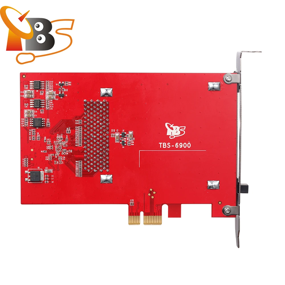 TBS6900 DVB Network Dual CI PCIe Card for IPTV Server Available for 2 CAM Modules