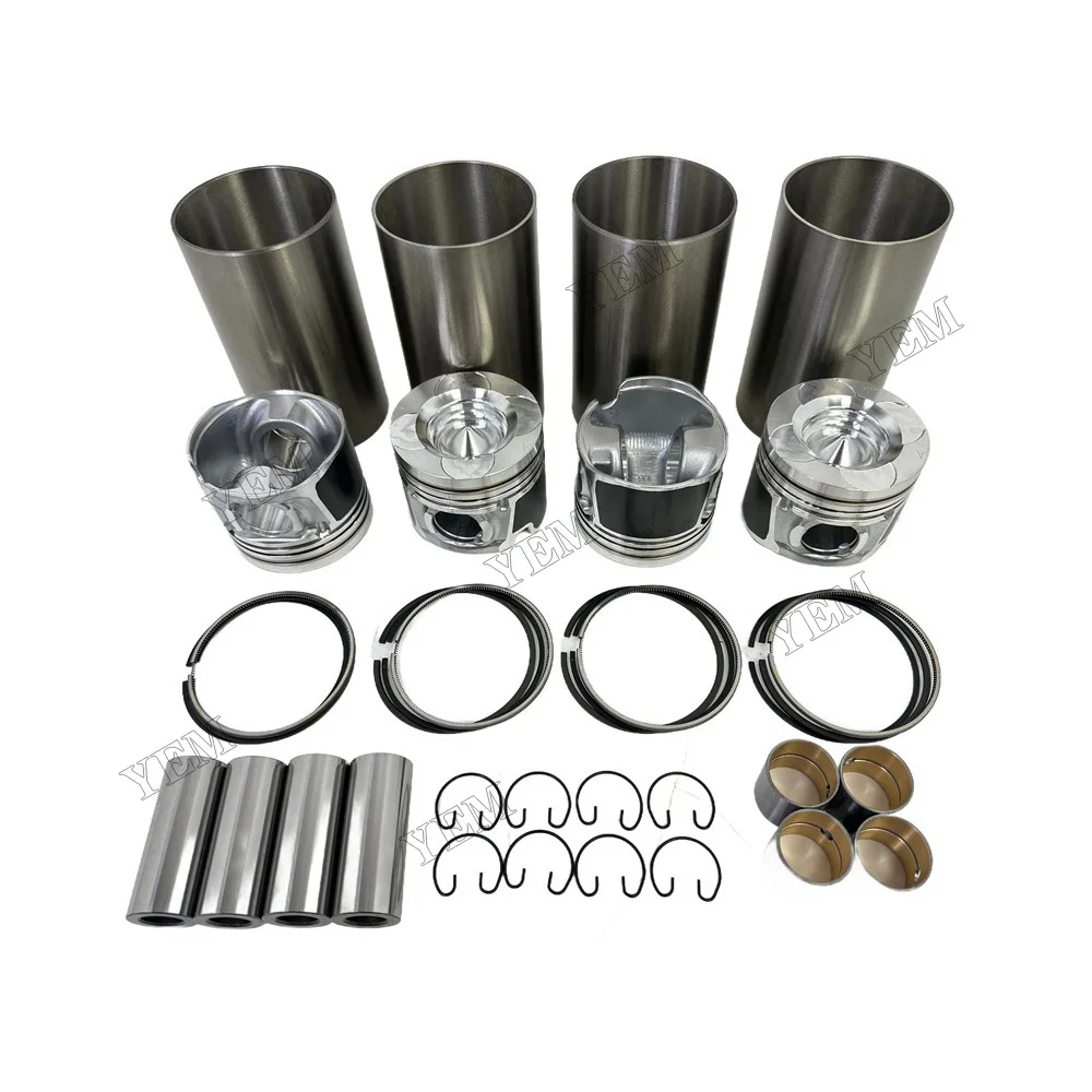 Cylinder Liner Kit Compatible for Doosan / for Develon D24 Engine Rebuild Kit 2