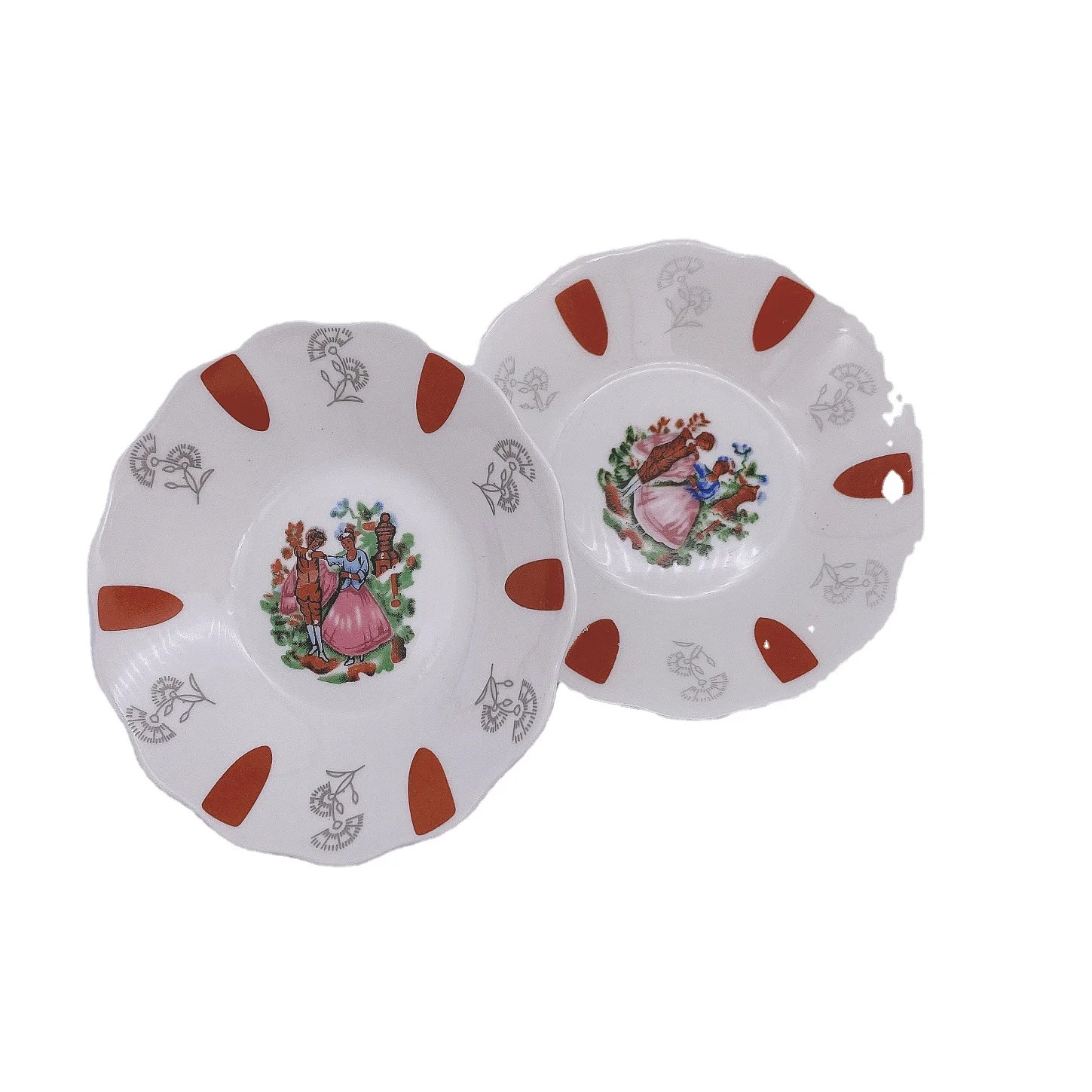 Irregular Porcelain  Small Saucer  for Home and Hotel Ceramic Dinnerware