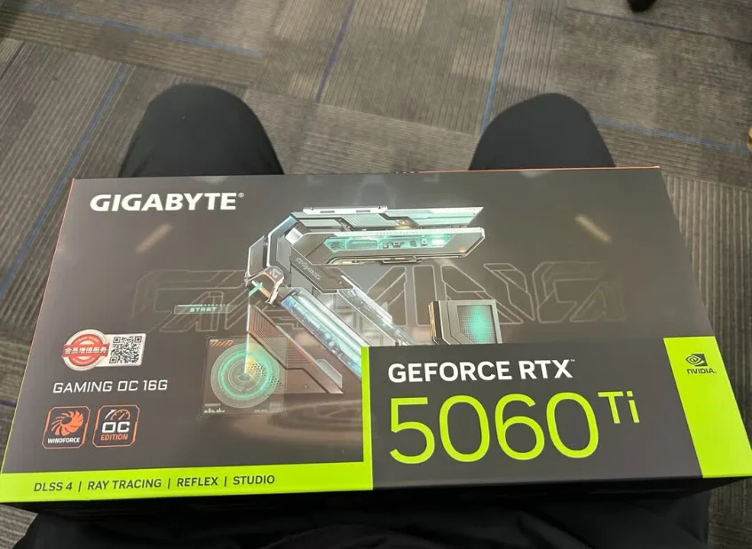 GIGABYTE GeForce RTX 5060 Ti WINDFORCE OC DDR7 8GB PCI-E 5.0 New Desktop Graphics Card aperçu 6
