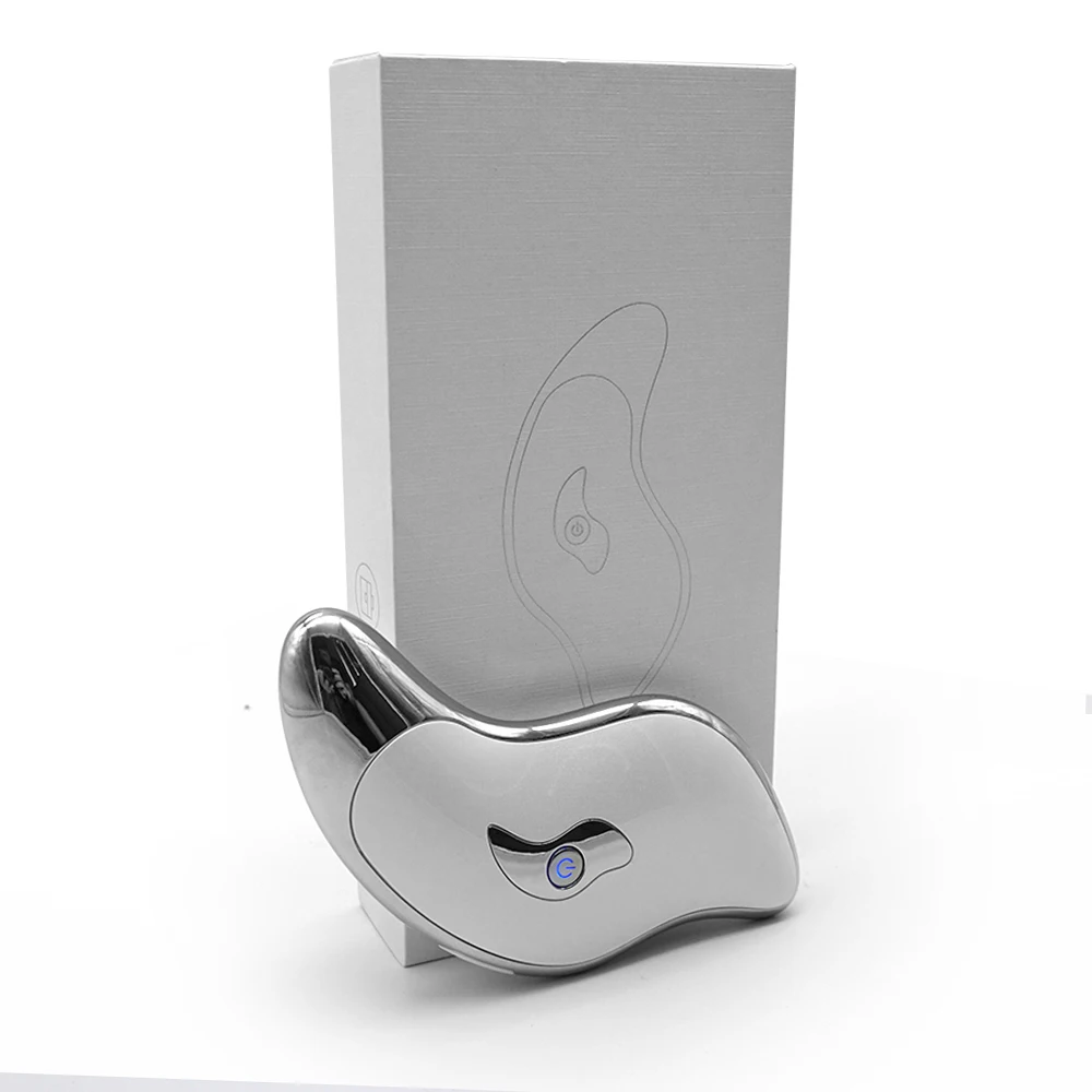 Electric Eye Massage Tool Handheld Heated Vibration Gua Sha Scraping Massager for Face Lifting ABS Material High Frequency