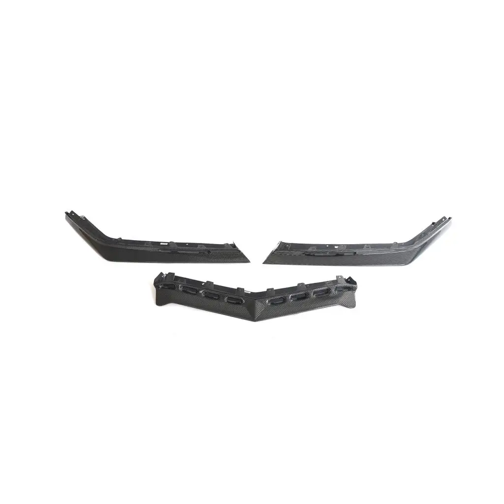 Carbon Fiber Z06 Front Bumper Splitter Lip Chin Spoiler for Chevrolet Corvette C8 Z06 Coupe 2023 2024