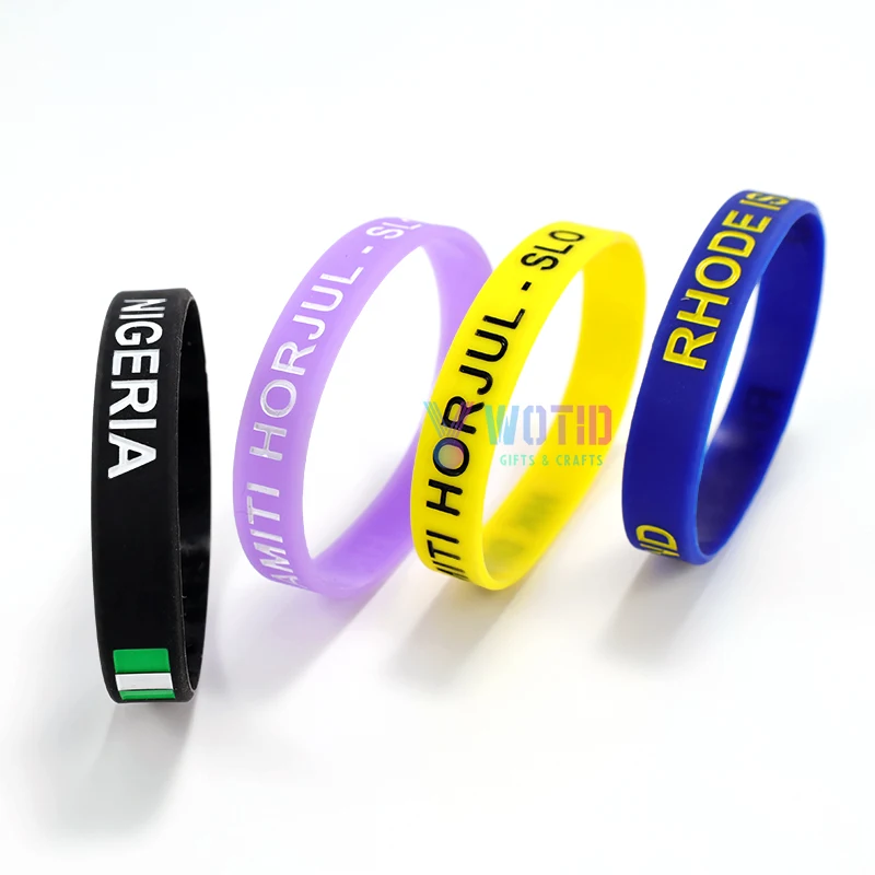 product custom promotional gift cheap silicone wristband keychain rubber bracelet sports event festival elastic hand ring sweat band-3